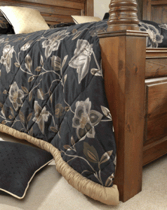 Valencia Rouched Roll Edge Bedspread