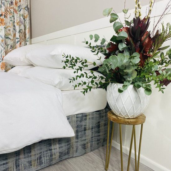 3' x 6'6"cm Brushed Cotton Fitted Sheet -100% Cotton