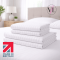 Bed Sheet Set in Luxury 540 Thread Satin Stripe - White