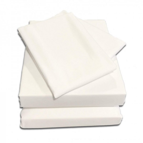 Double Sheet Set in Bamboo - White