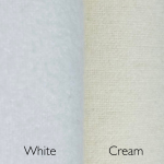 King Size Flannelette Pillow Case - White or Cream - 90 x 50cm