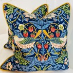 Emperor Strawberry Thief Bed Runner & 2 x Cushions