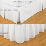 Long Single Valance Sheet in 1000 Thread Count Cotton White - 3ft x 6ft 6"