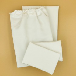 Small Double Sheet Set in 1000 Count Cotton - White
