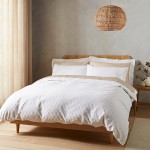 Waffle Circles Small Double Duvet Cover