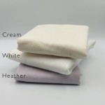 Long Single Sheet Set in Brushed Cotton Flannelette - White, Heather or Cream