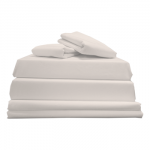 Single Sheet Set in Brushed Cotton Flannelette - White, Cream or Heather