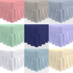 Single Valance Sheet in Easy Care - 11 Colours