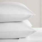 Super King Pillow Case in 100% Brushed Cotton - White or Cream - 107 x 50cm