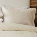 Pillow Case in 540TC Satin Stripe in 3 Colours - 75 x 50cm 
