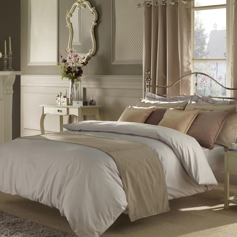Luxury Bedding Set In Bowden Designer, Super King Bedding Sets Grey