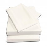 2ft 3" x 6'6" Skinny Single Fitted Sheet in 1000 Count Cotton - White