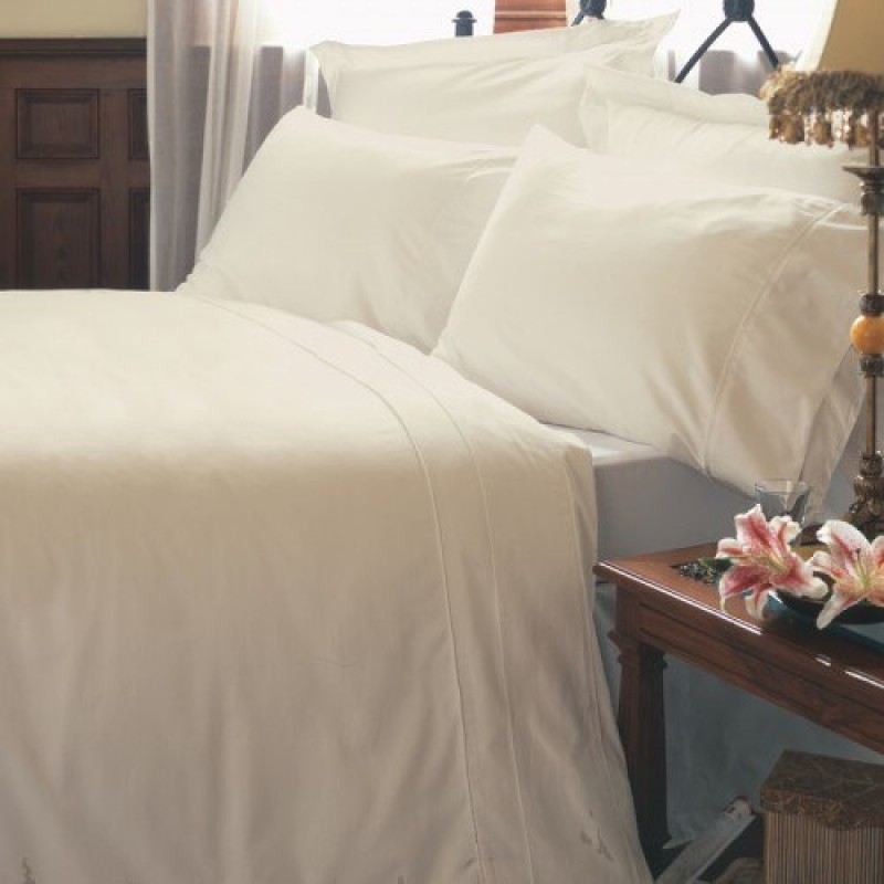 King Flat Bed Sheet In Ivory Cotton, Bed Flat Sheet Sizes Uk