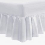 Long Single Valance Sheet in 400 Thread Count Cotton - White or Ivory - 3' x 7'