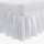 Double Valance Sheet in 200 Thread Cotton - White or Ivory - 4'6 x 6'3"