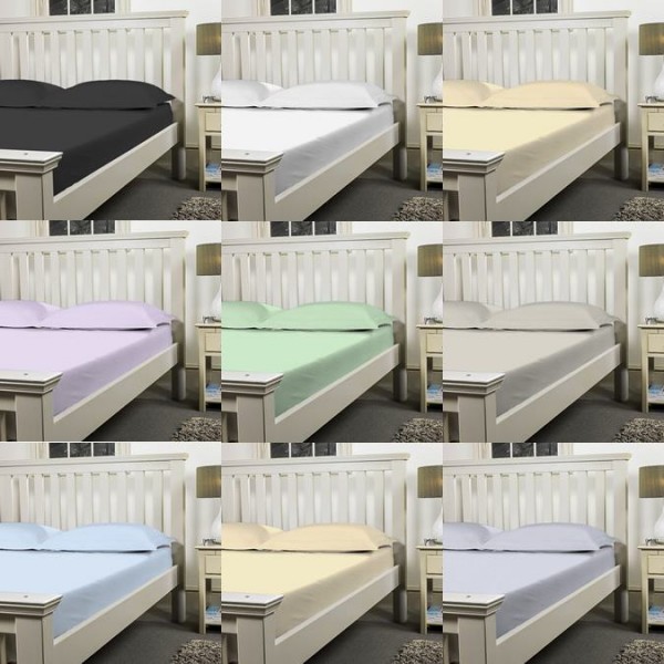 4ft x 7ft Fitted Sheets in 200 Thread Count Easy Care - 11 Colours