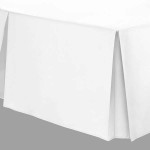 Small Double Valance in 400 Thread Count Cotton - White or Ivory - 4' x 6'3"